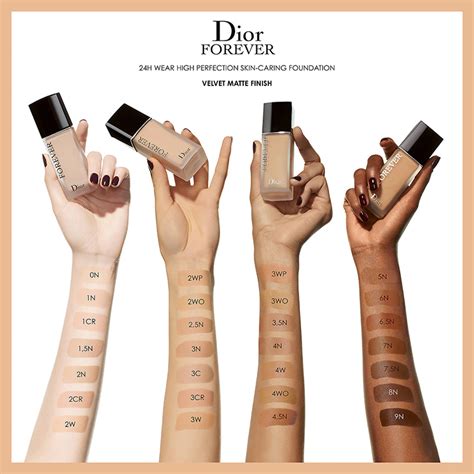 dior matte foundation swatches|dior forever matte foundation 4n.